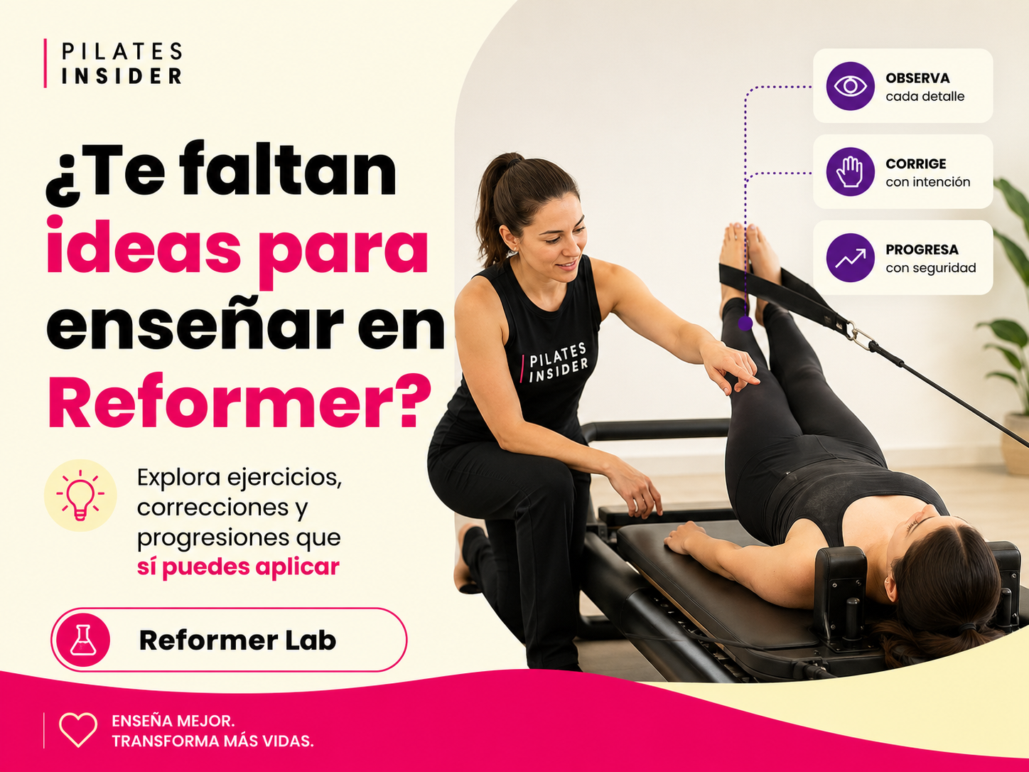 Práctica guiada para instructores de Pilates
